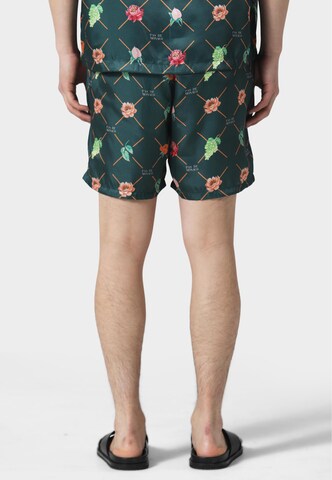 Pas De Monaco Regular Hose 'FRUIT MONOGRAM' in Grün