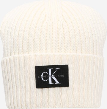 Bonnet Calvin Klein Jeans en blanc