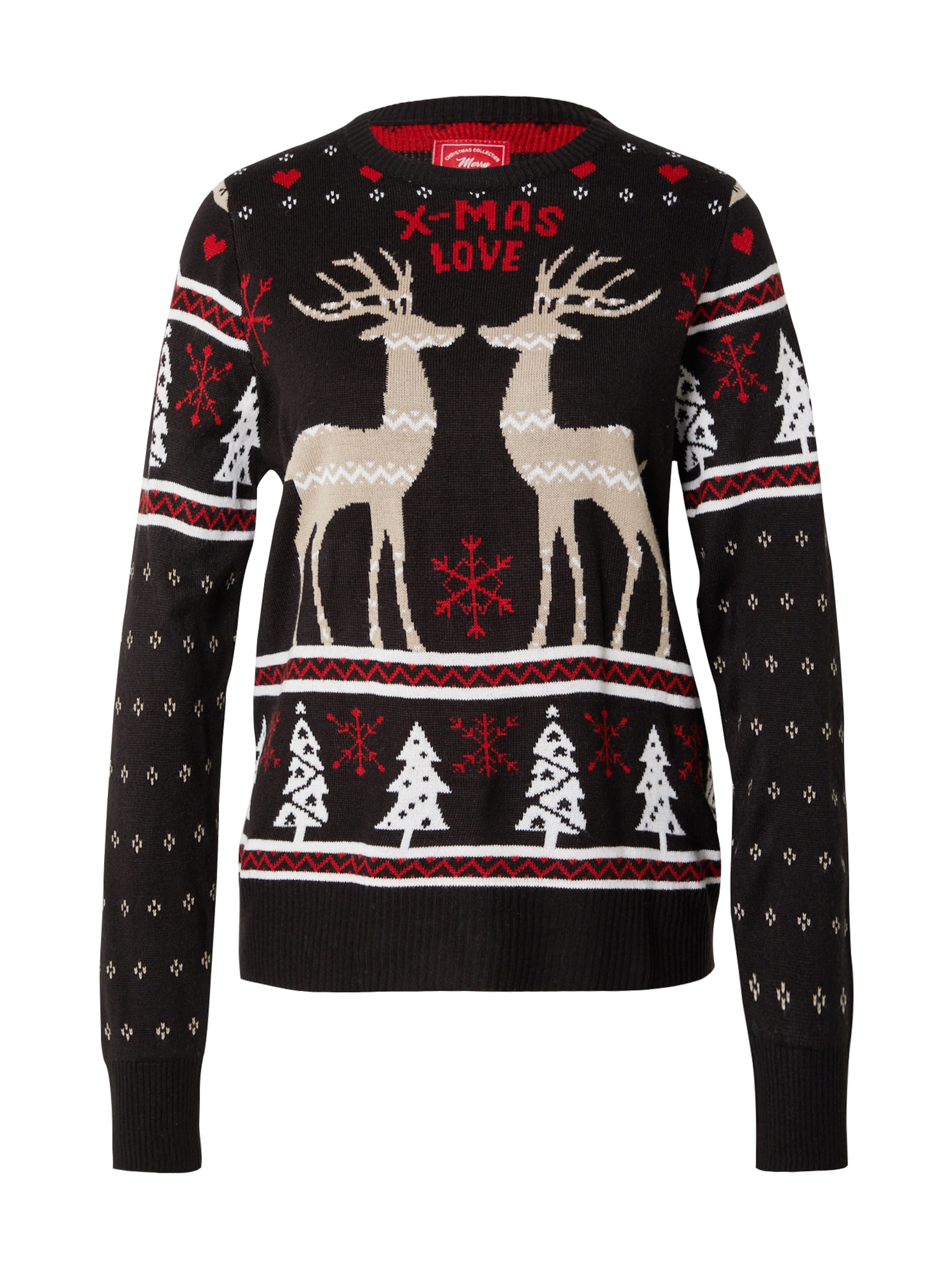 melns Sublevel Džemperis: no priekšpuses