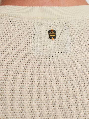 PME Legend - Jersey 'Pullover in cotton/modal' en blanco