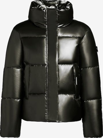 khujo Winterjacke 'Rinja Shiny' in Grün: Vorderseite