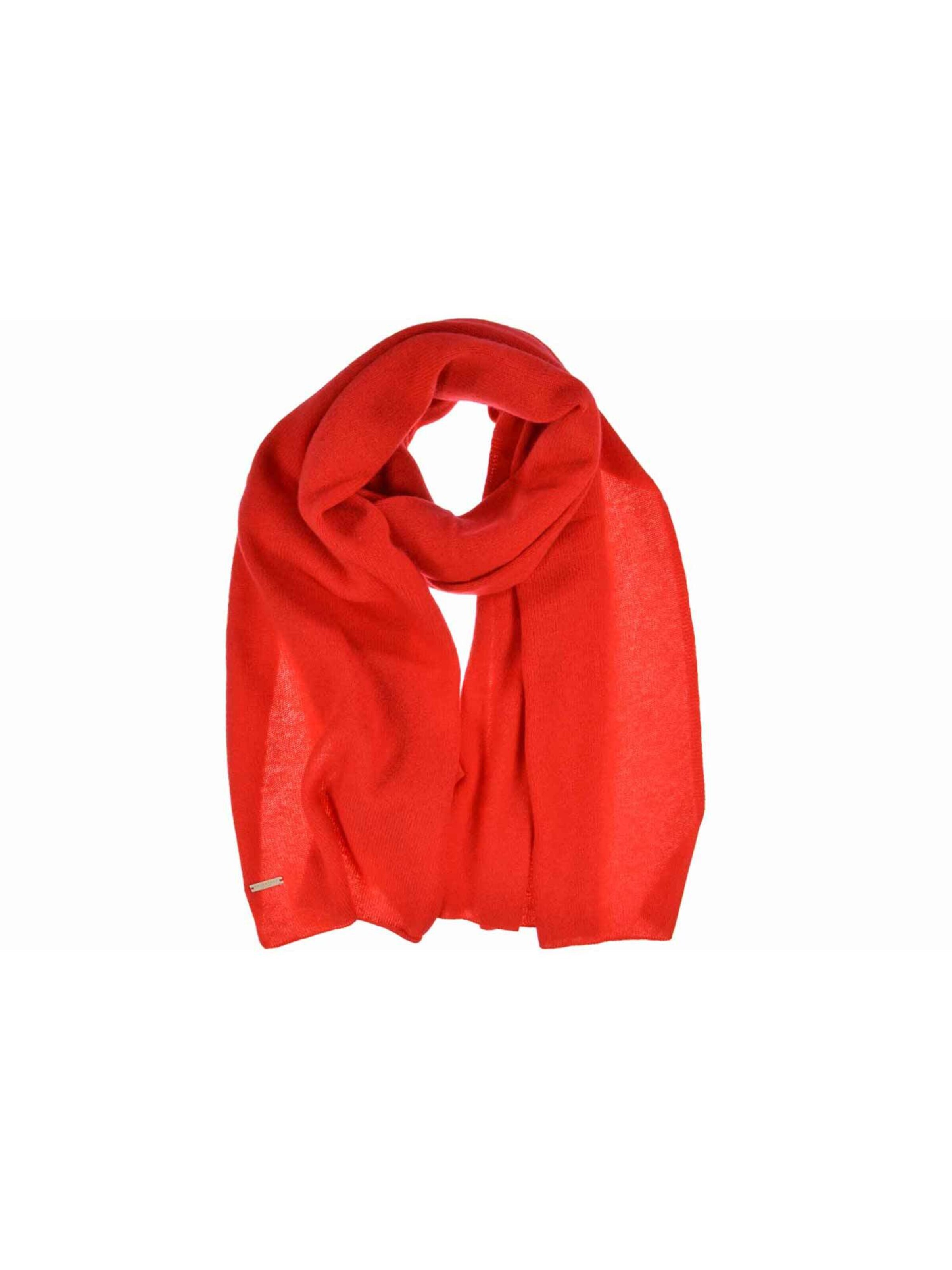 Seeberger Full Finger Gloves 'Schal' in Red: front