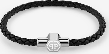Philipp Plein Jewellery Armband 'Enigma' in Schwarz: Vorderseite