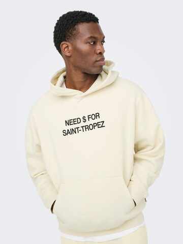 Only & Sons Sweatjakke 'ONSLEROY' i beige