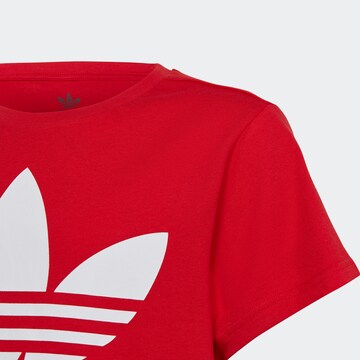 ADIDAS ORIGINALS Shirt 'Trefoil' in Red