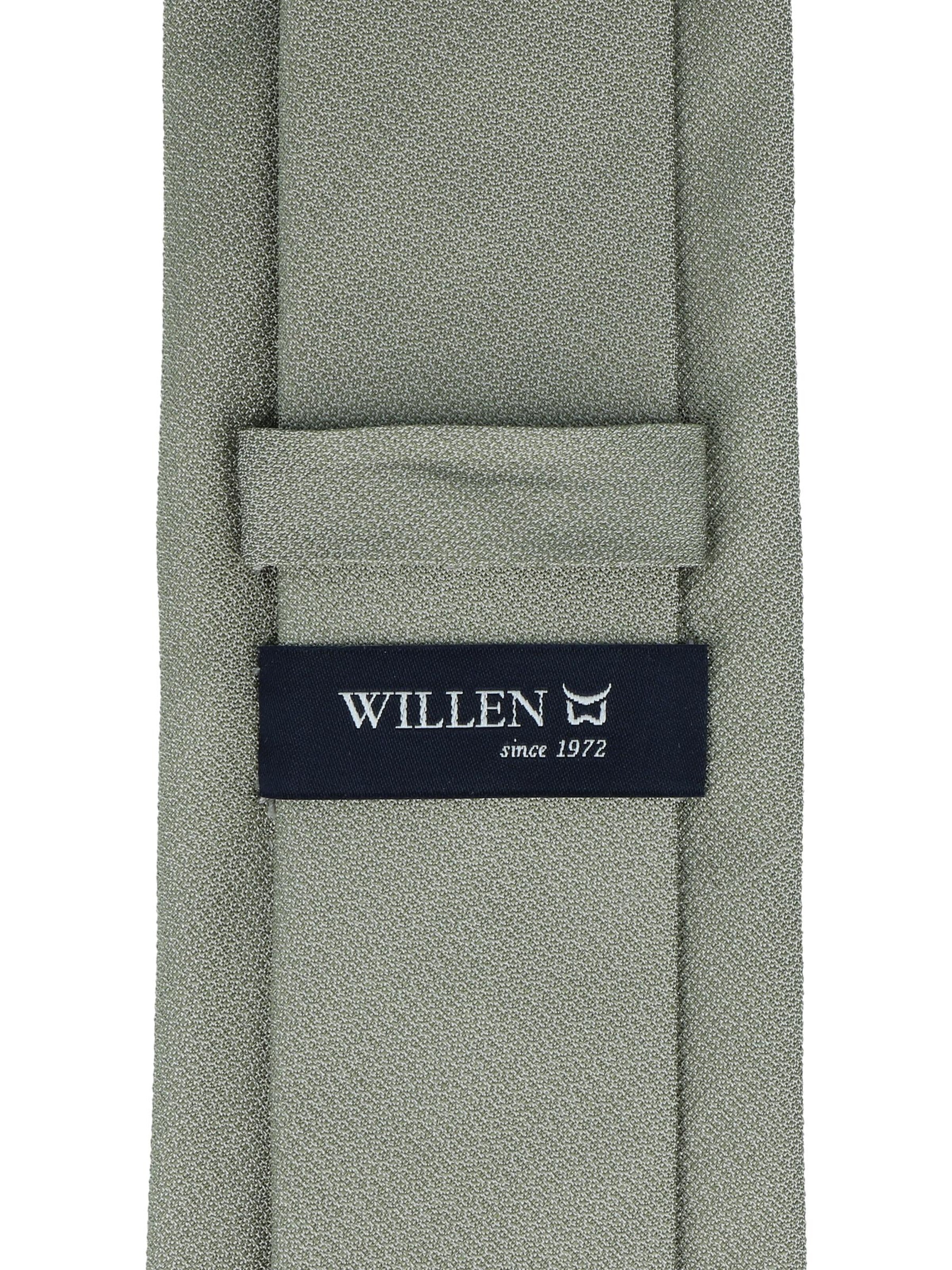 WILLEN Tie 'Uni Struktur' in Green