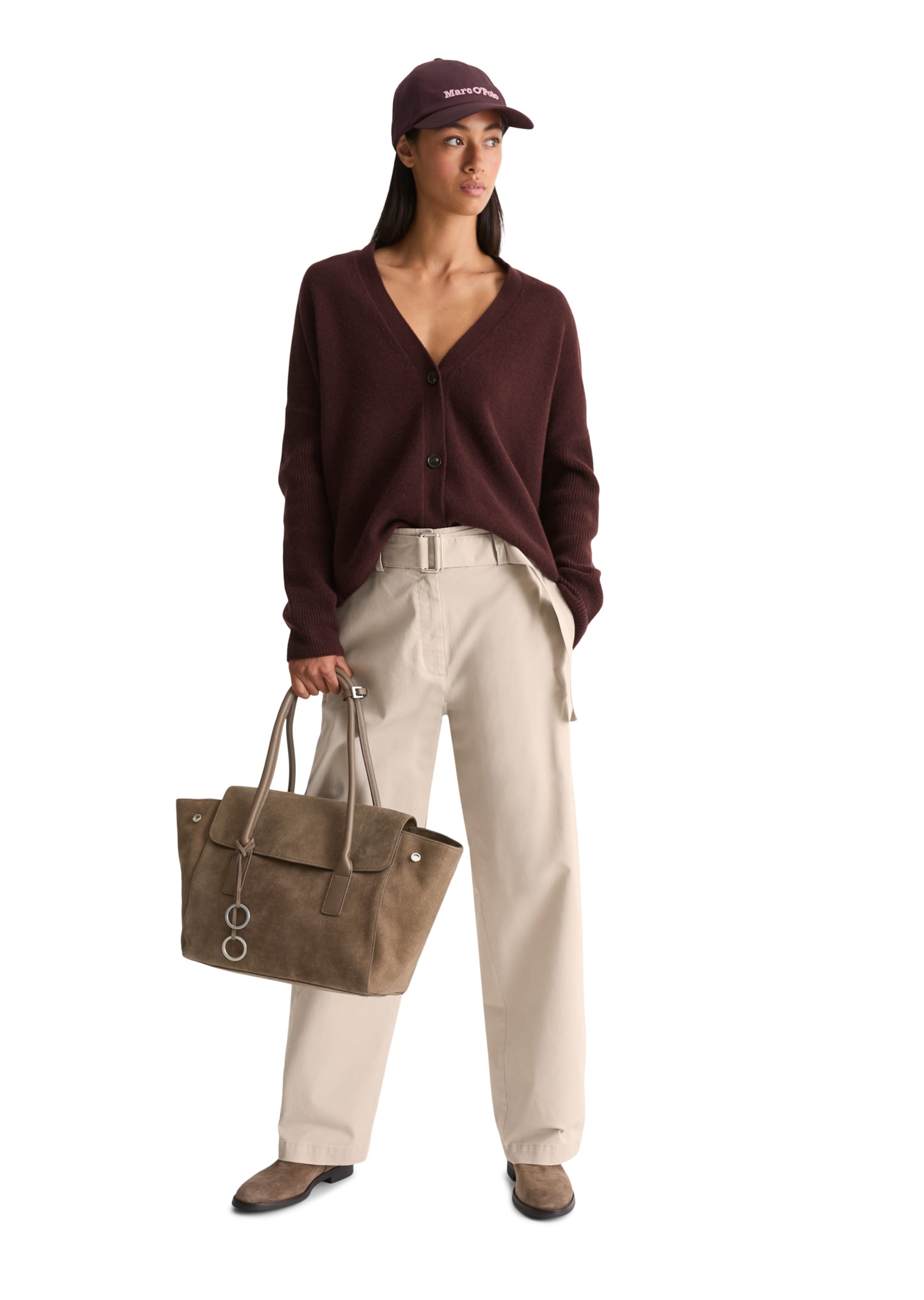Marc O'Polo Shopper 'Gaby' in Brown: front