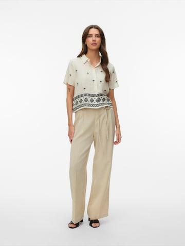Chemisier 'VMKAI' VERO MODA en beige