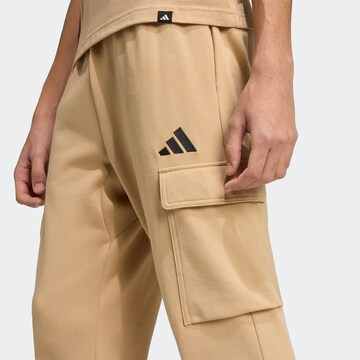 ADIDAS SPORTSWEAR Tapered Sporthose in Beige