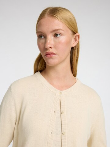 SELECTED Gebreid vest 'SLFLaura' in Beige