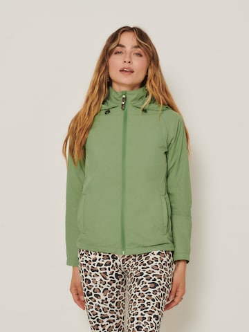 ABOUT YOU x Sofia Tsakiridou Демисезонная куртка 'Melek' в Зеленый: спереди