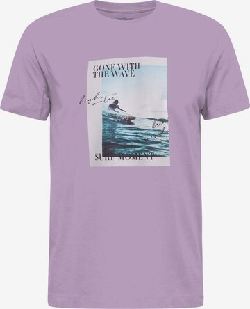 Maglietta 'Collage Wave ' di WESTMARK LONDON in lilla: frontale