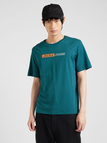 JACK & JONES Μπλουζάκι σε πράσινο: μπροστά