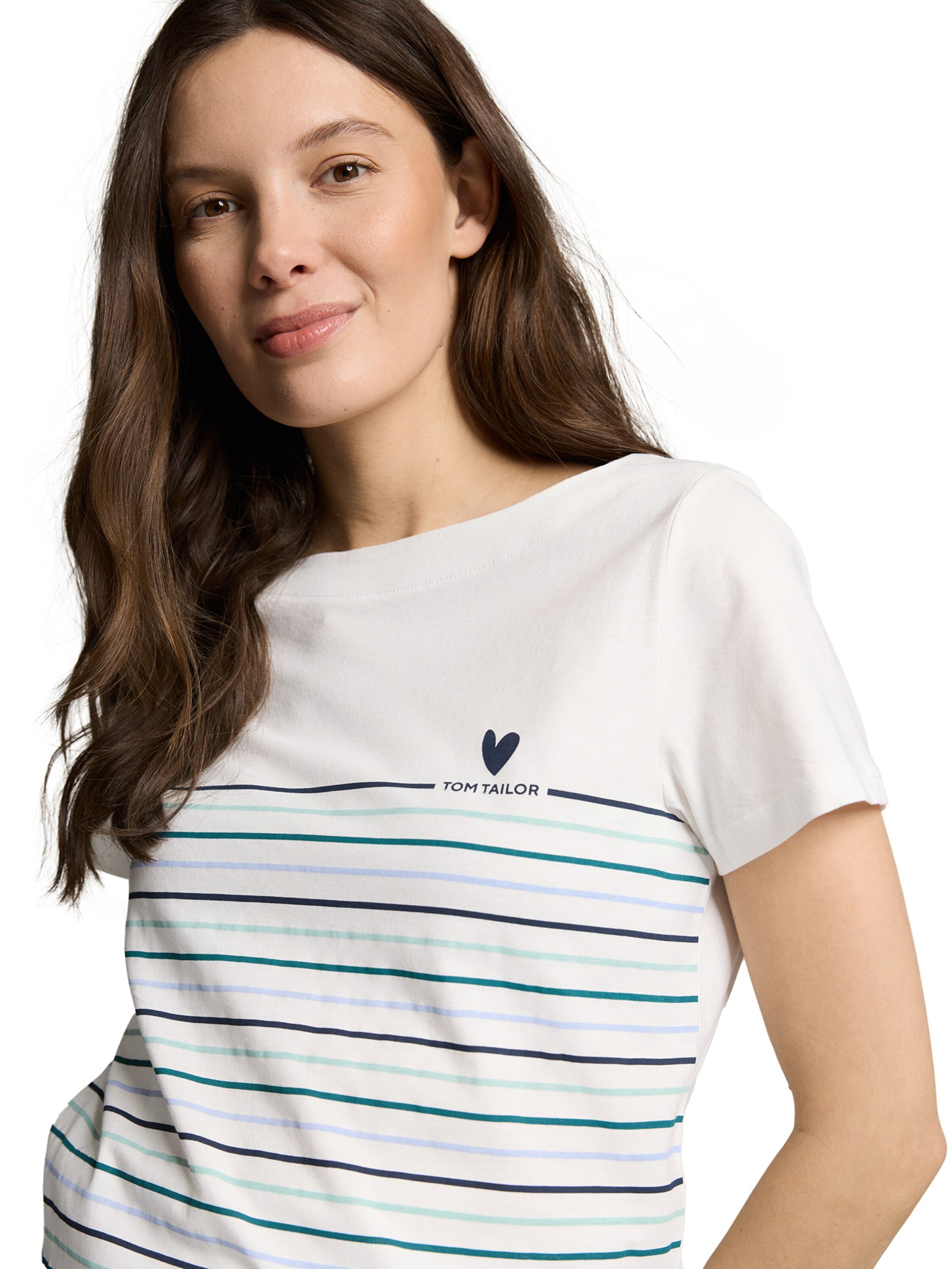 TOM TAILOR T-shirt i vit