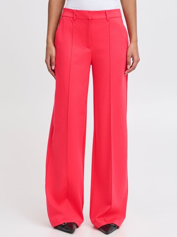 Loosefit Pantaloni chino 'IHKate' di ICHI in rosa: frontale
