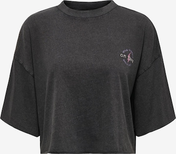 ONLY - Camiseta en negro: frente