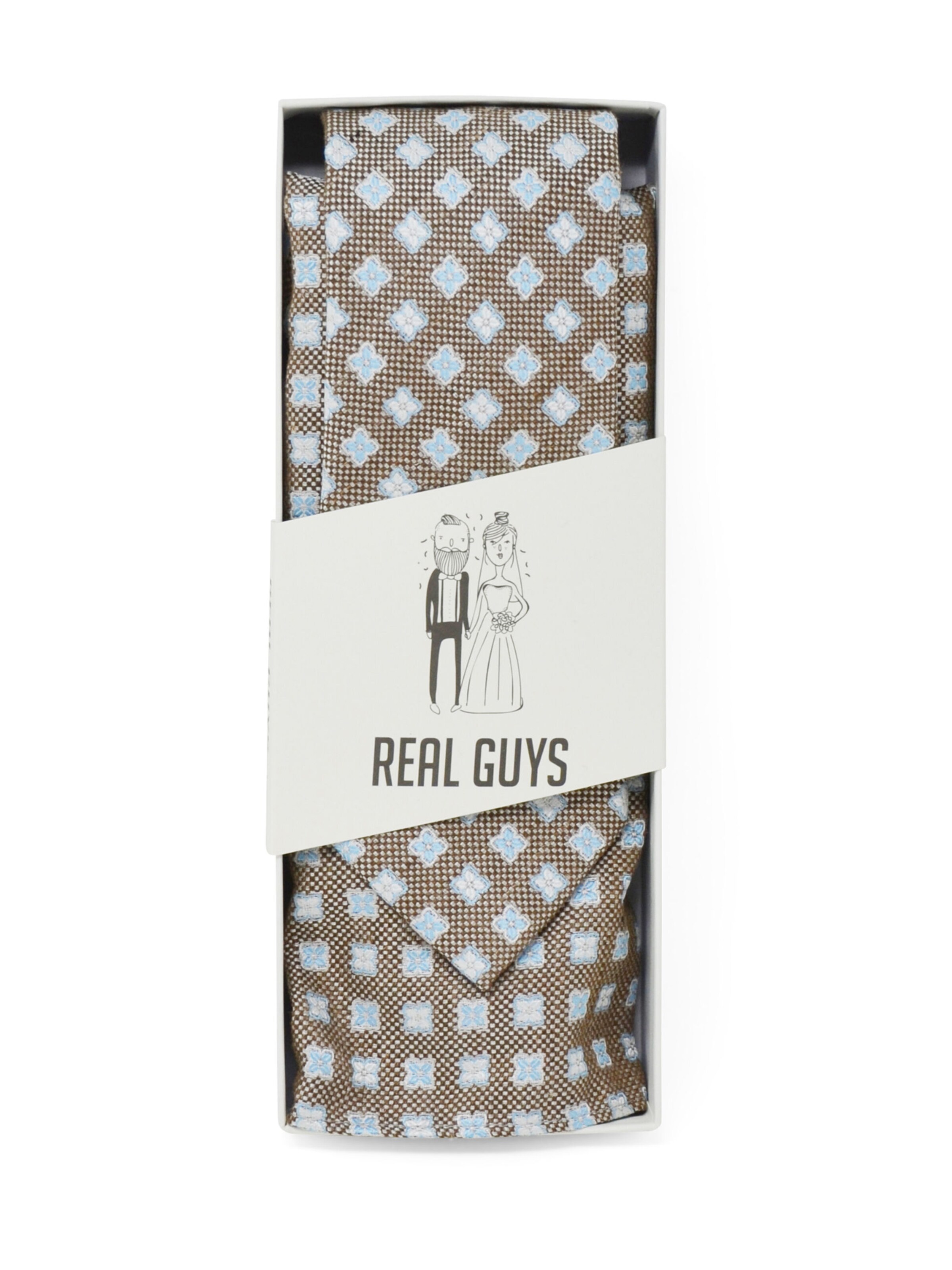 Real Guys Stropdas in Bruin