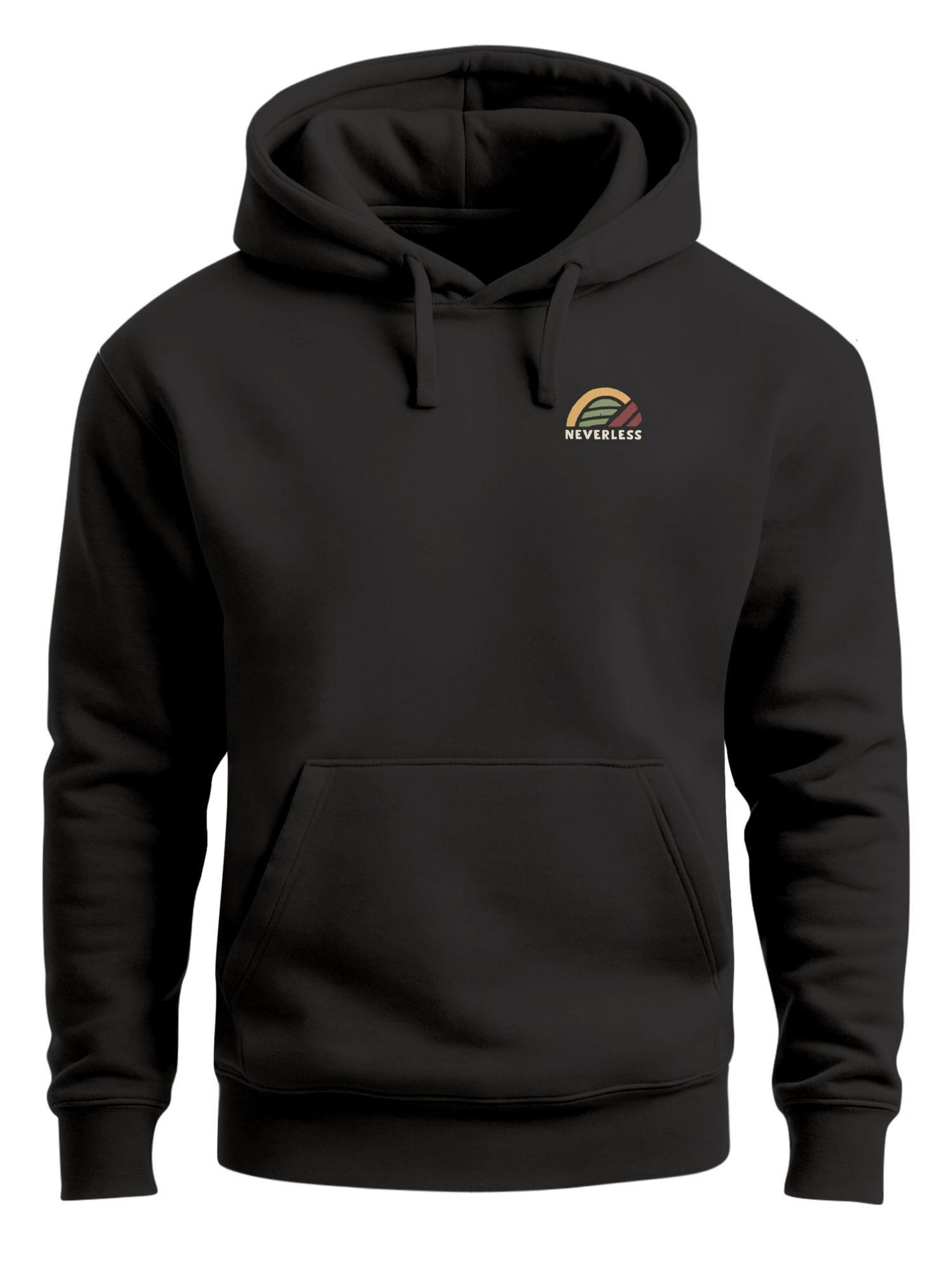 Neverless Sweatshirt 'Write your Stories'‌‌‌‌‌‌‌‌‌‌ in Schwarz: Vorderseite