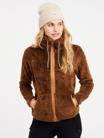 PROTEST Fleecejacke 'RIRI' in Braun