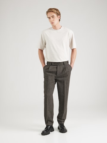 TRAPP Loose fit Trousers with creases in Grey