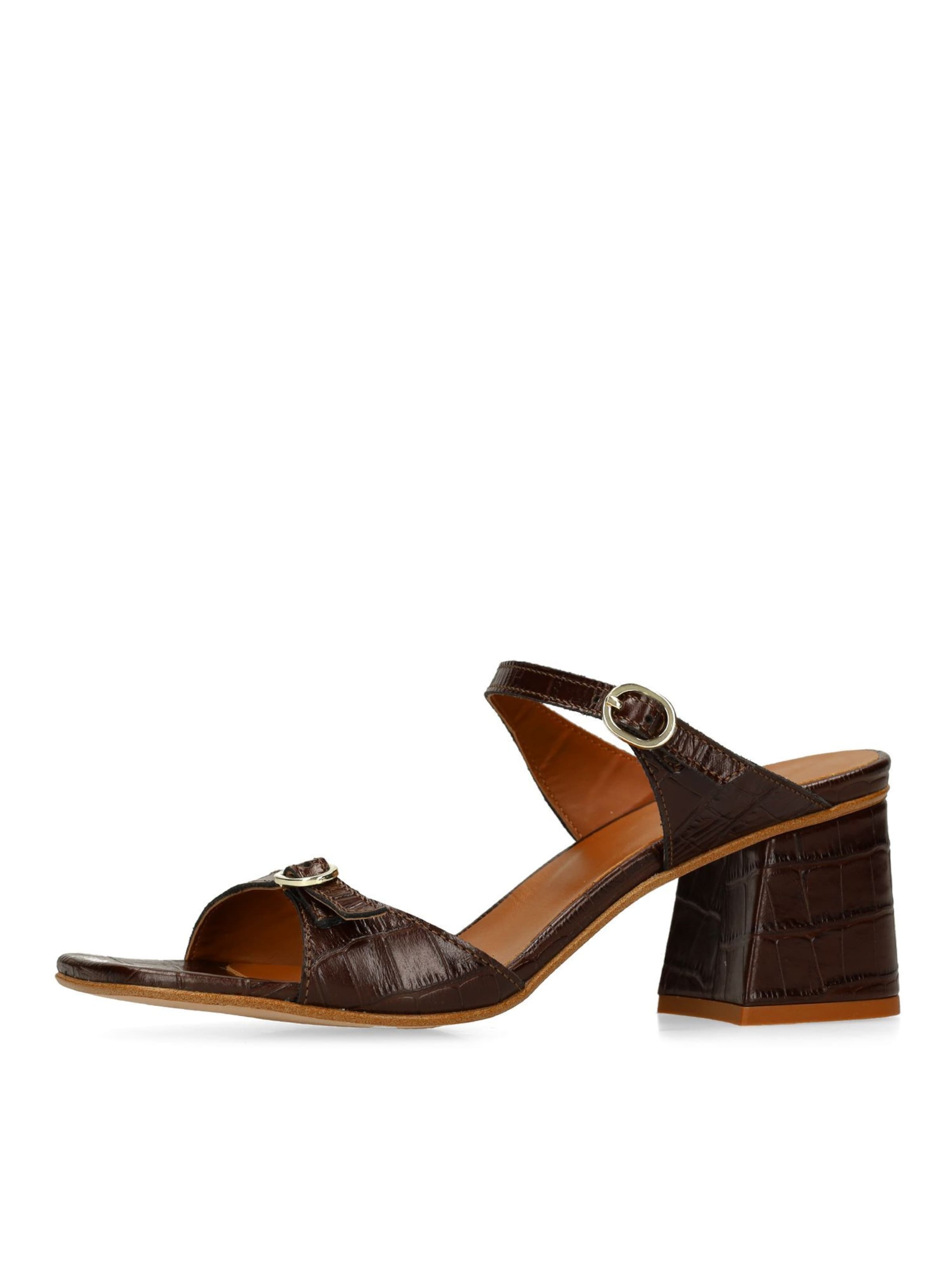 Sandales SACHA en marron : devant