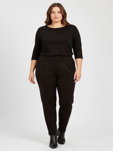 Shape Of You Tapered Trousers in Black: front