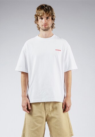 T-Shirt 'Lobster Weekend' Pockies en blanc