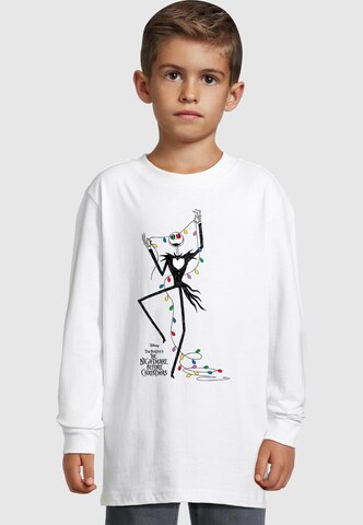 ABSOLUTE CULT Shirt 'Nightmare Before Christmas - Lights' in Weiß: Vorderseite