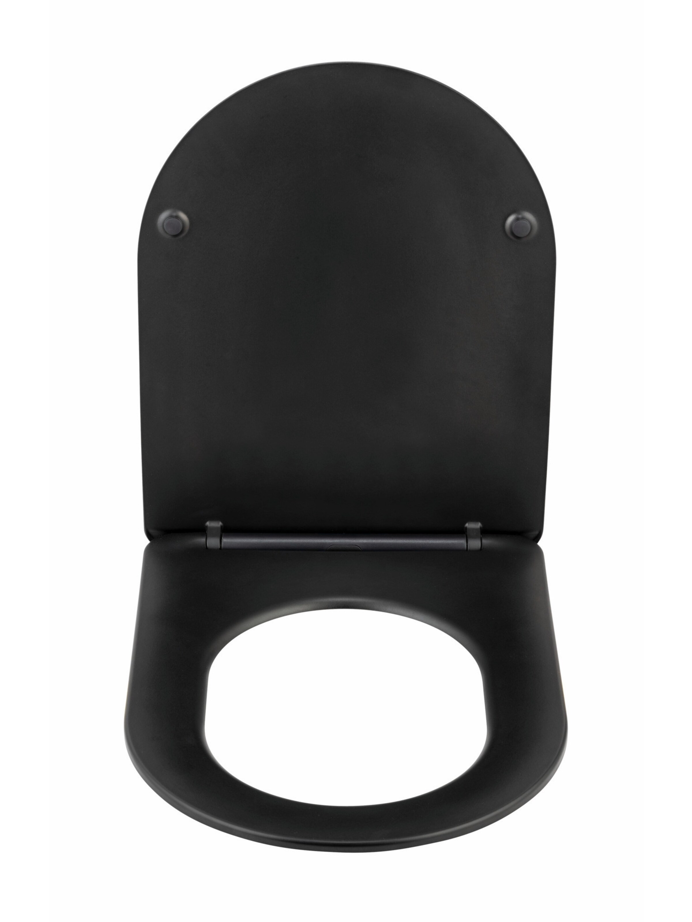 Wenko WC-Sitz 'Galati' in Schwarz