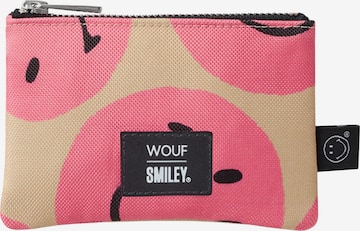 Wouf Cosmetic Bag 'Corduroy' in Pink: front