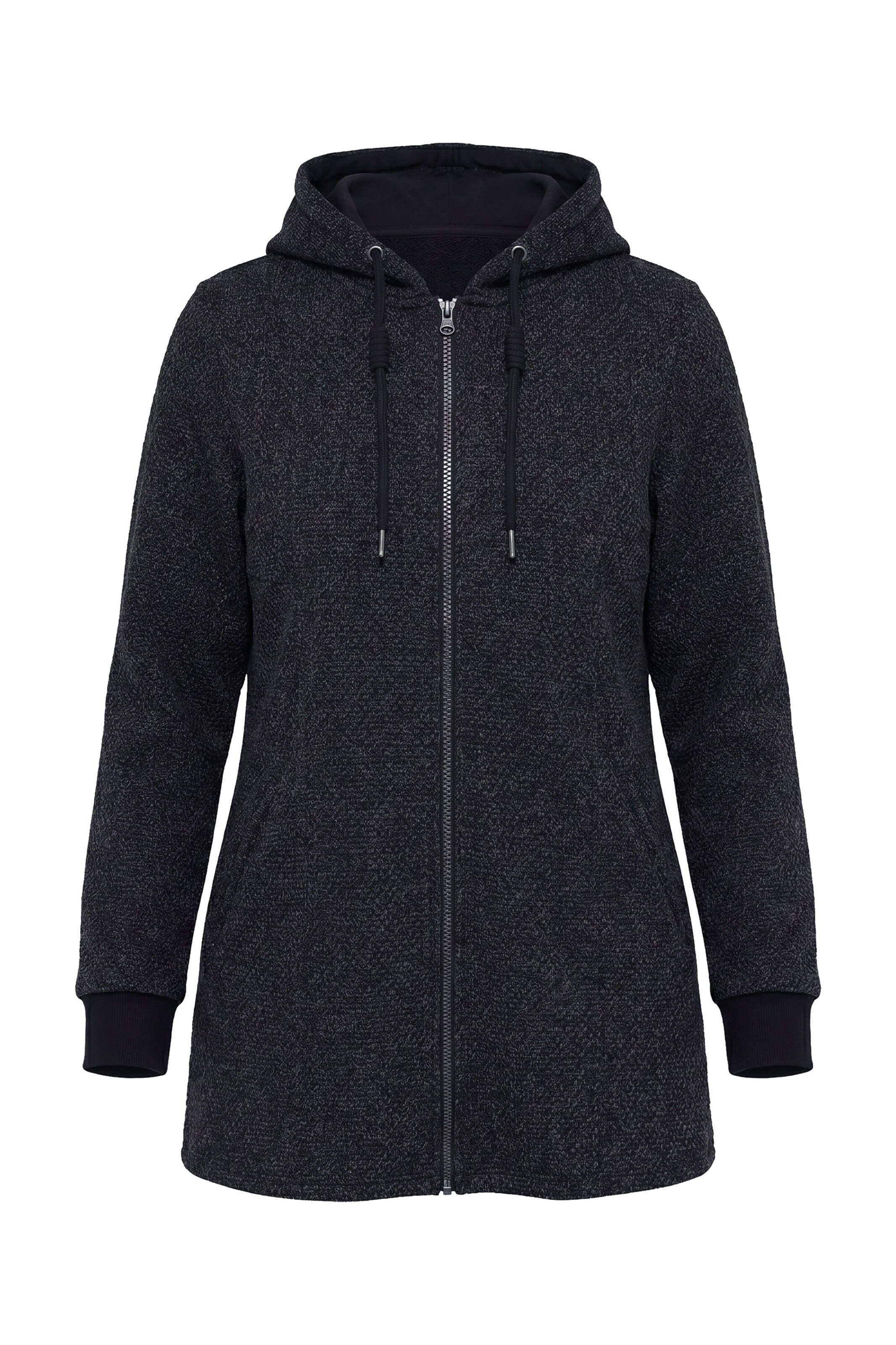 Ulla Popken Übergangsjacke in Schwarz: Vorderseite