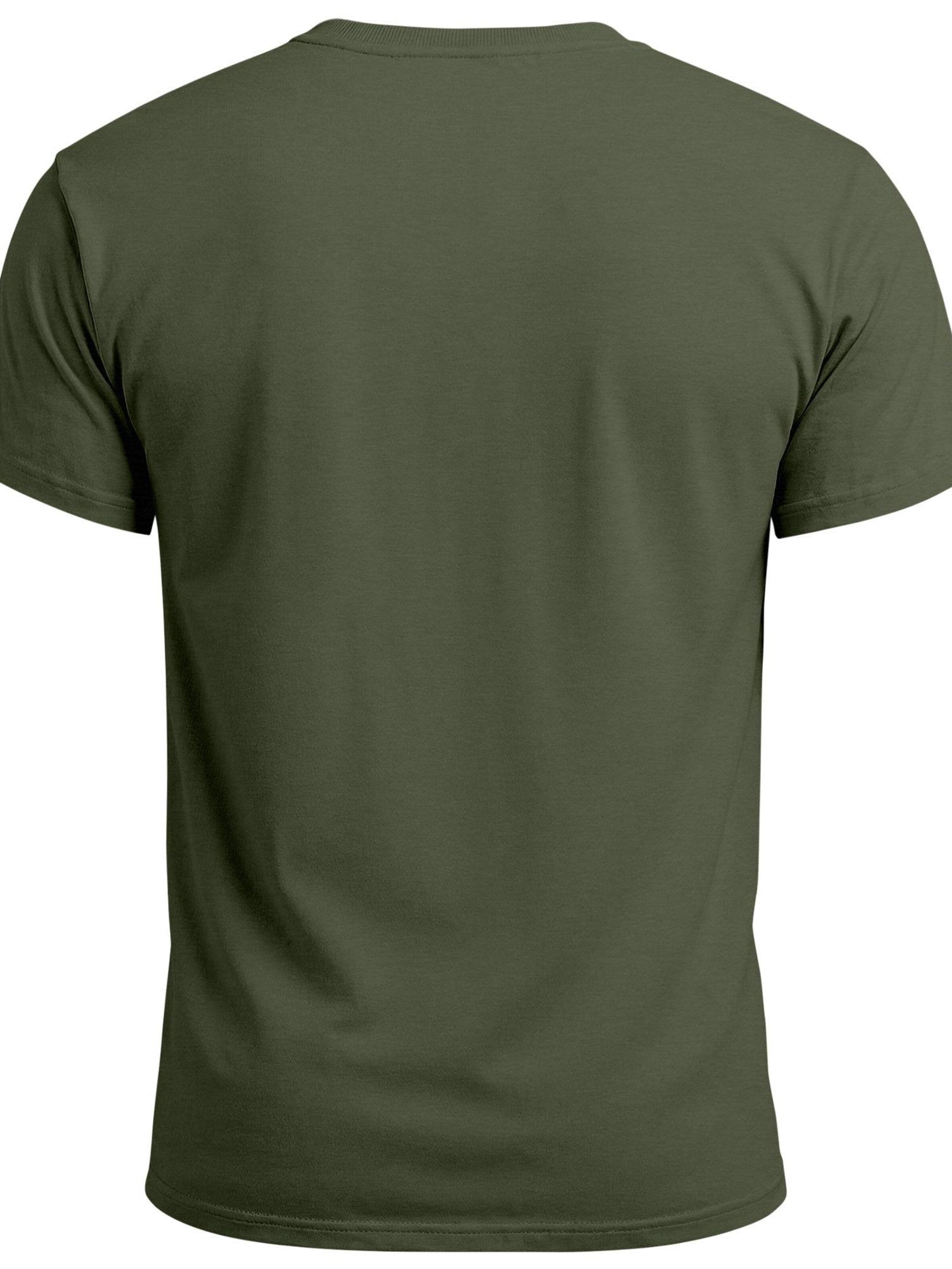 Neverless Shirt 'Mountain Wave' in Green