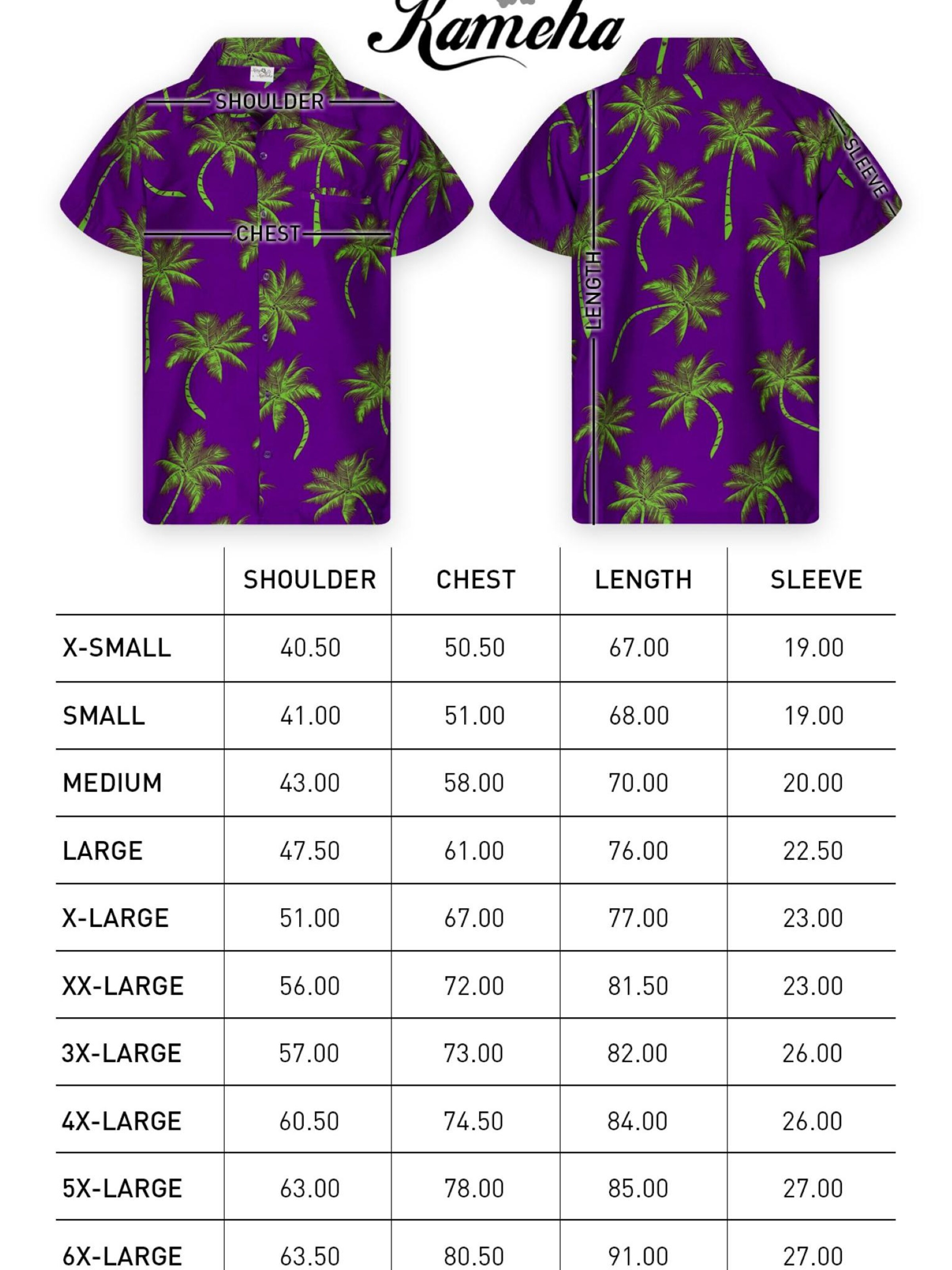 King Kameha Shirt 'Palmshadow' in Purple