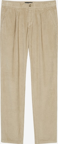 Regular Pantalon à pince 'Osby' Marc O'Polo en beige : devant