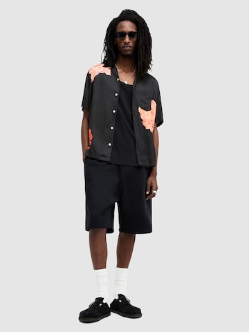 AllSaints Regular fit Button Up Shirt 'ROZE' in Black