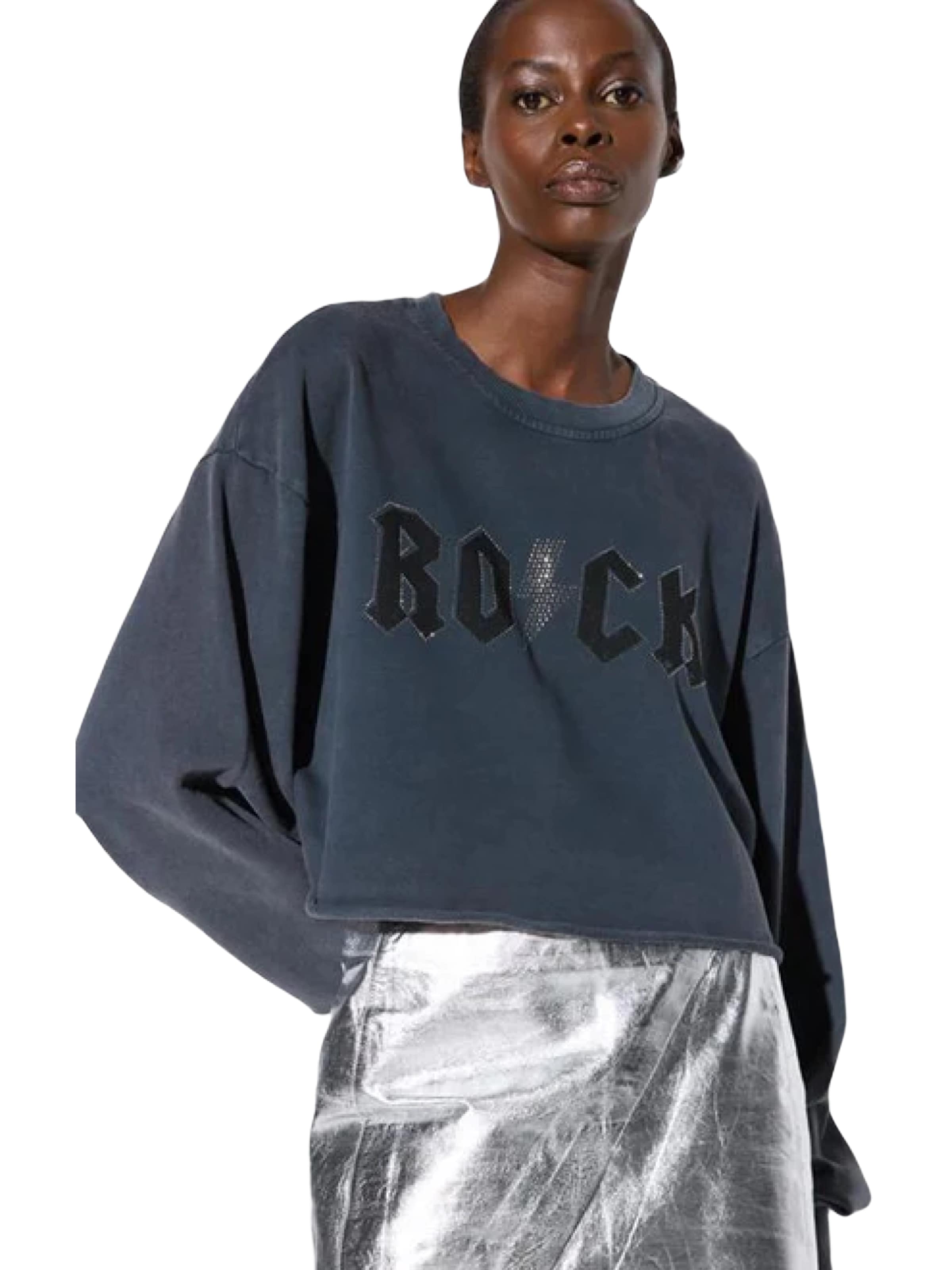 No Matter What Sweatshirt in Grijs