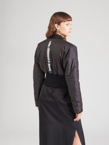 KARL LAGERFELD JEANS Jacke in Schwarz: Vorderseite