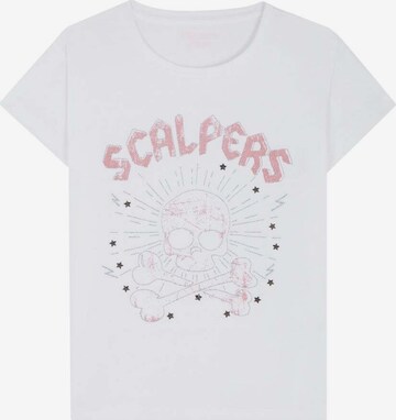 Scalpers Shirt in Wit: voorkant