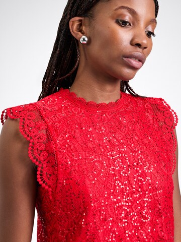 PIECES - Blusa 'PCOLLINE' en rojo