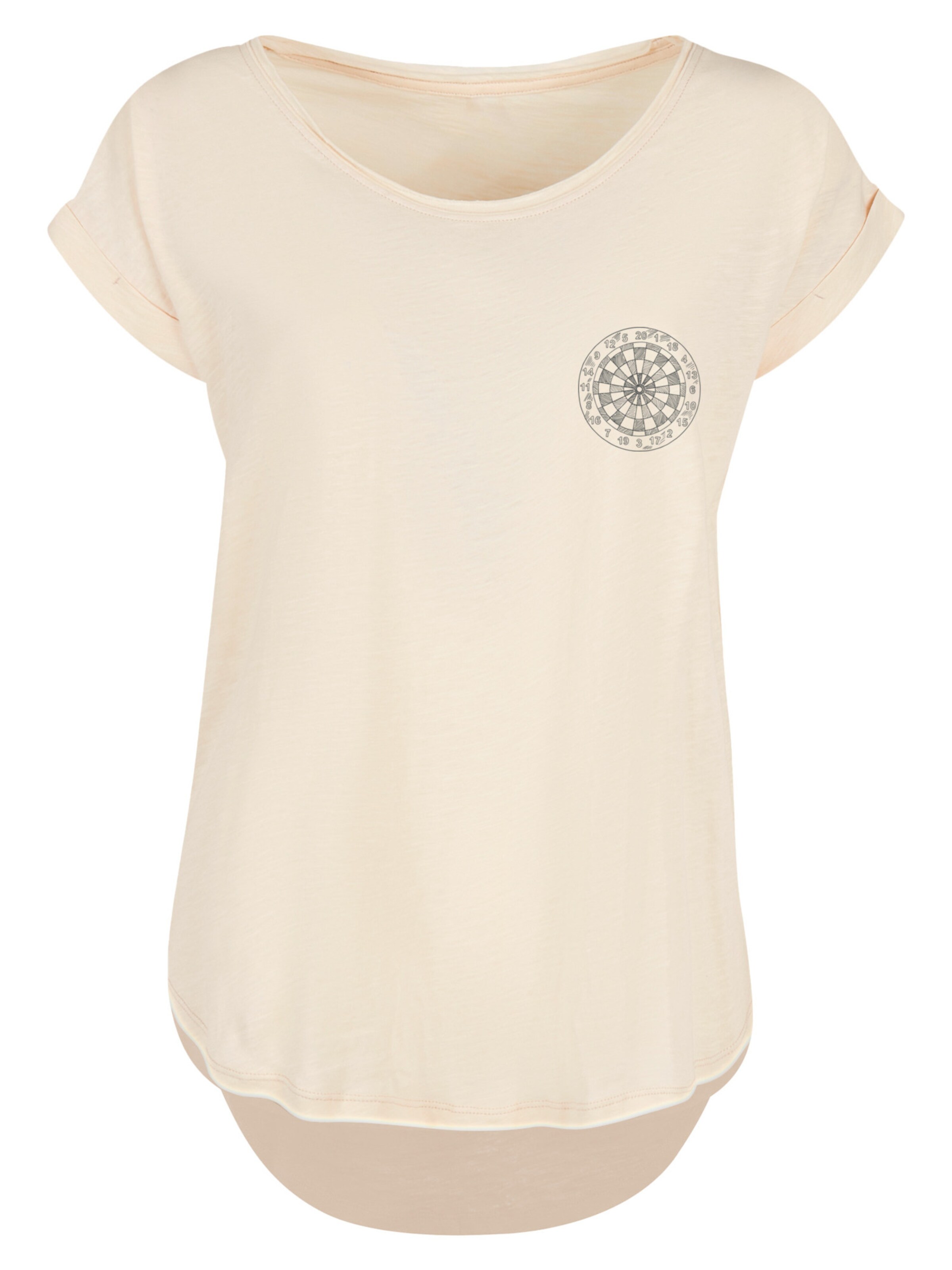 T-shirt F4NT4STIC en beige : devant