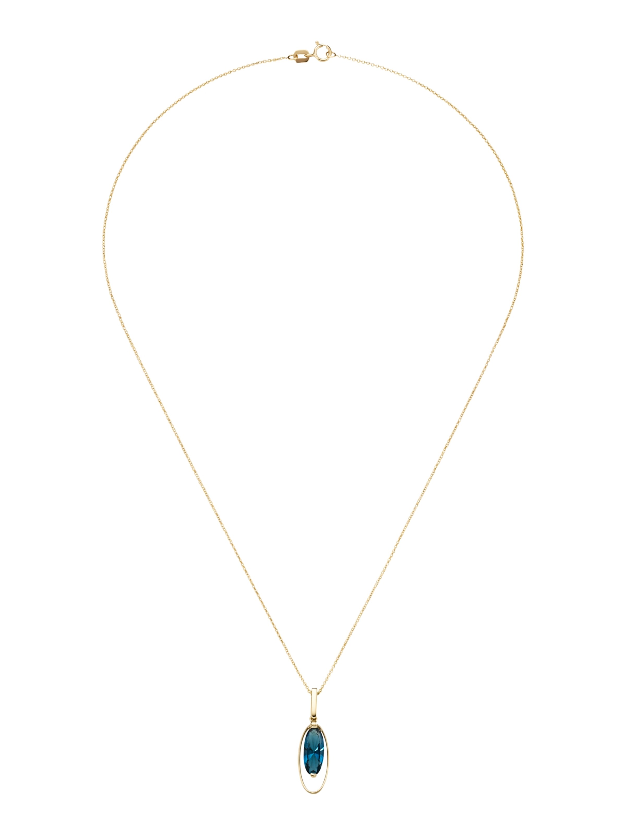 Luigi Merano Ketting in Blauw: voorkant