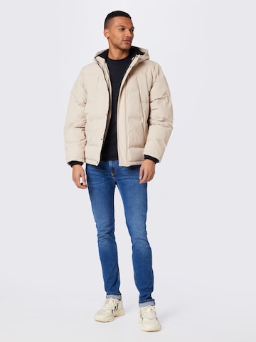 !Solid Winter Jacket 'Clarence' in Beige