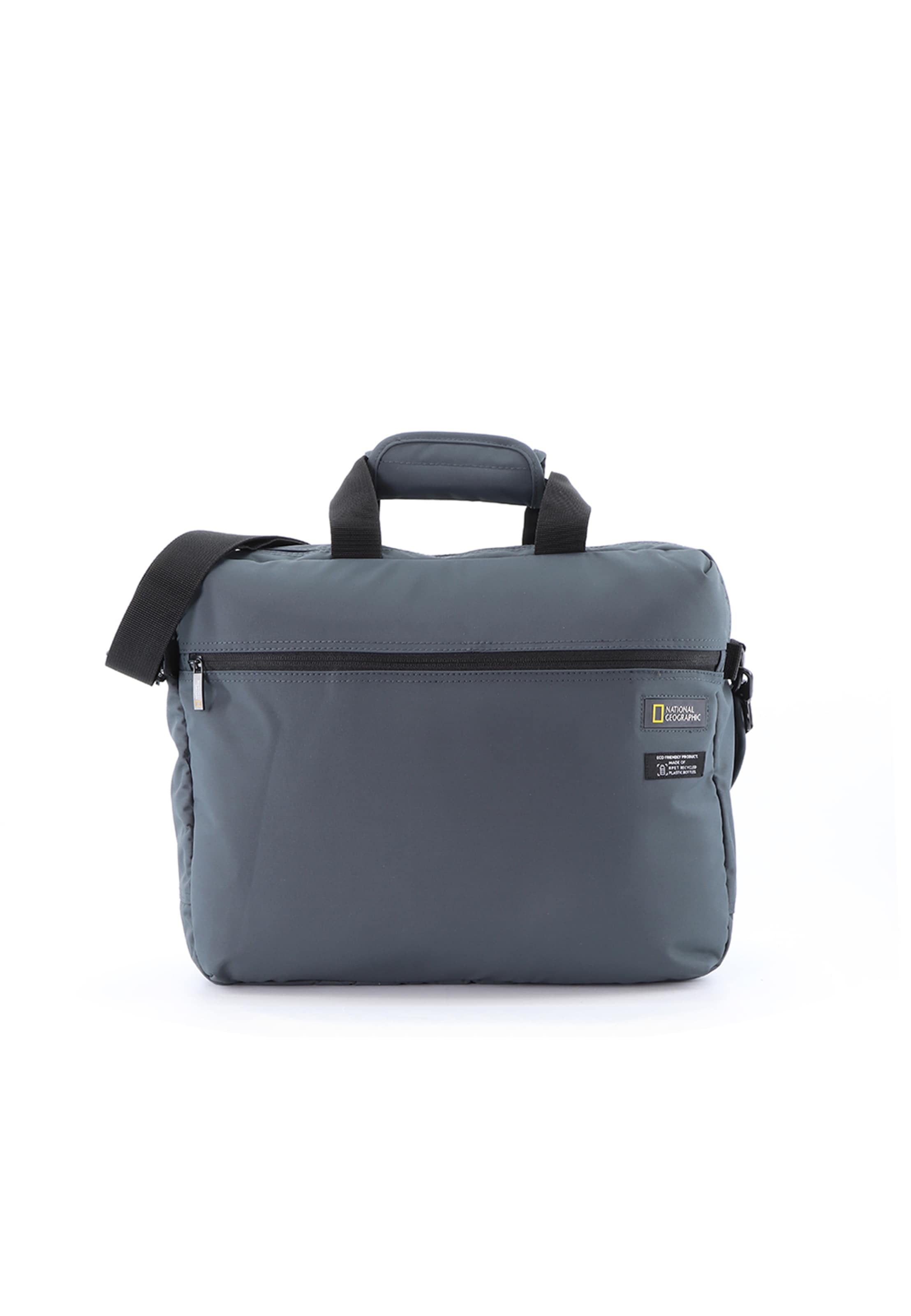 National Geographic Aktentasche 'Mutation' in Grau: Vorderseite