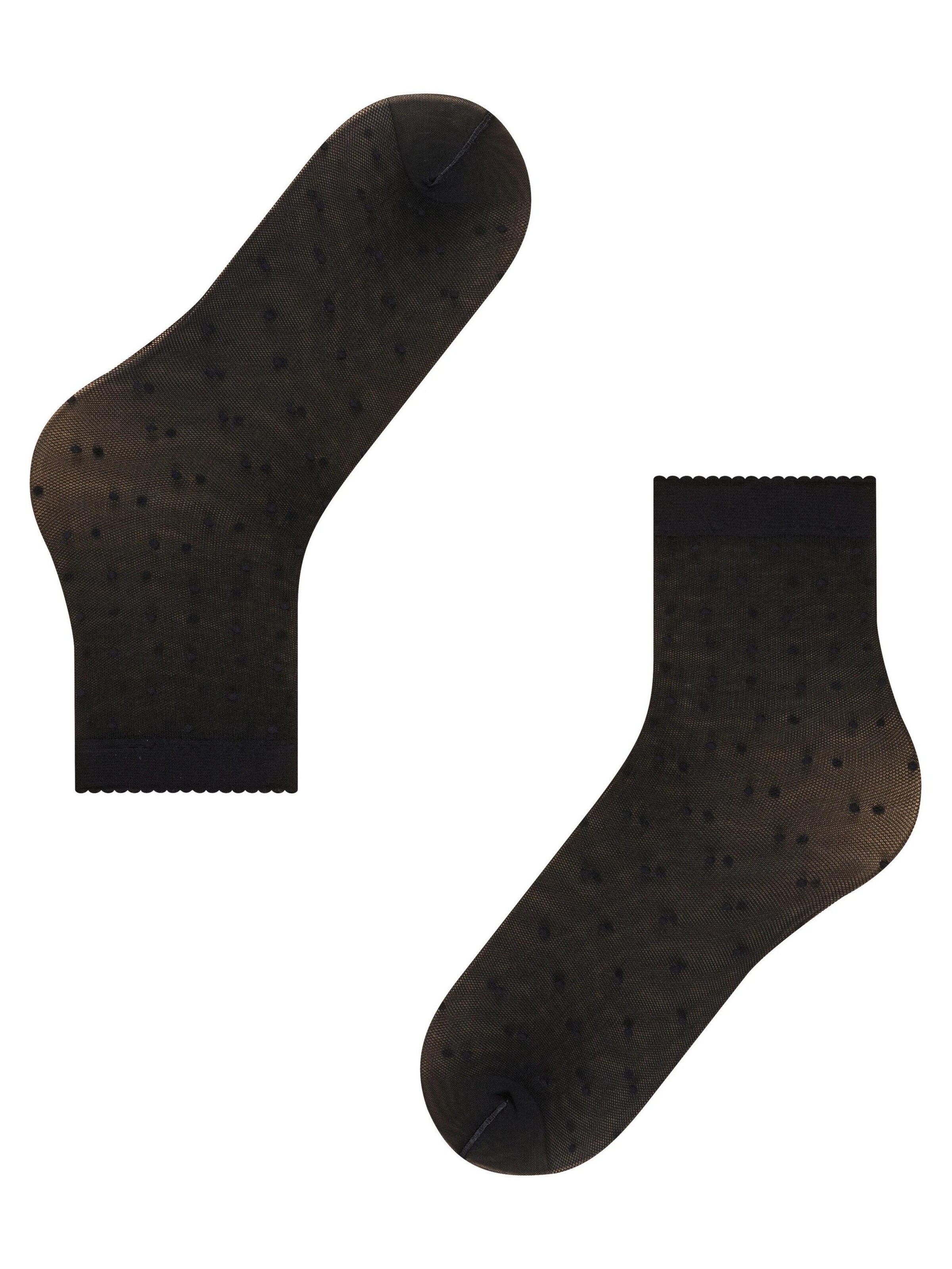 FALKE Socken 'Dot'‌‌ in Schwarz