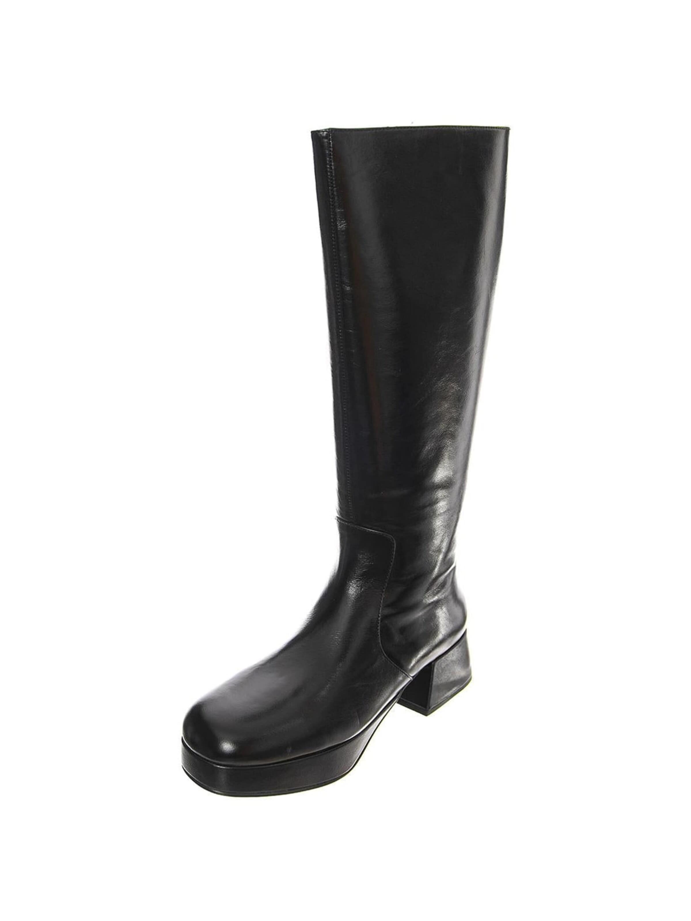Jeffrey Campbell Støvler 'High-Skoll' i sort: forside