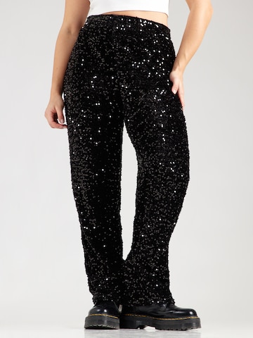 PIECES Curve Regular Pants 'PCKAM' in Black: front