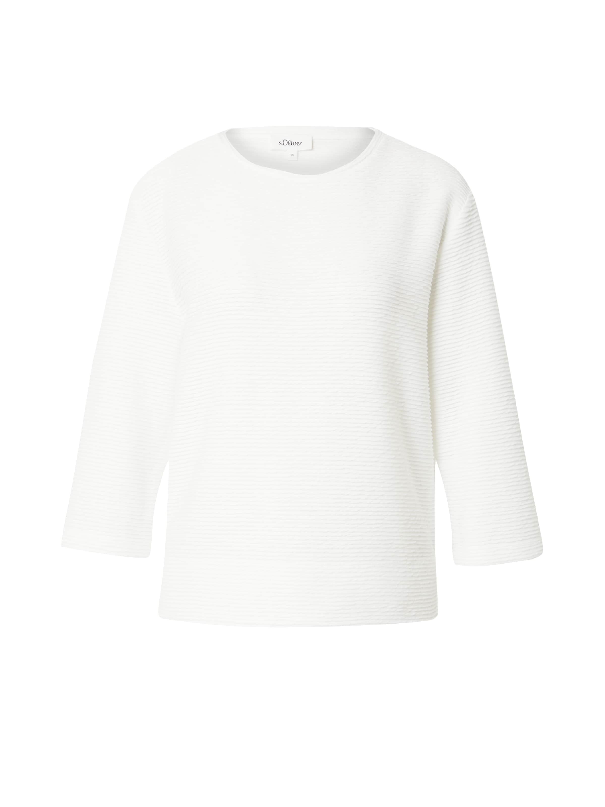 Sweat-shirt s.Oliver en beige : devant