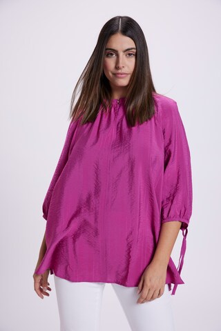 Ulla Popken Blouse in Lila: voorkant