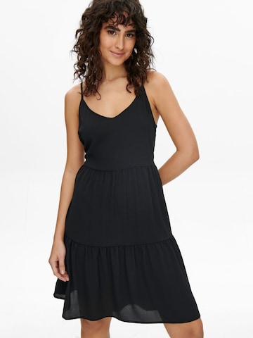 JDY فستان صيفي 'Piper' بلون أسود: الأمام