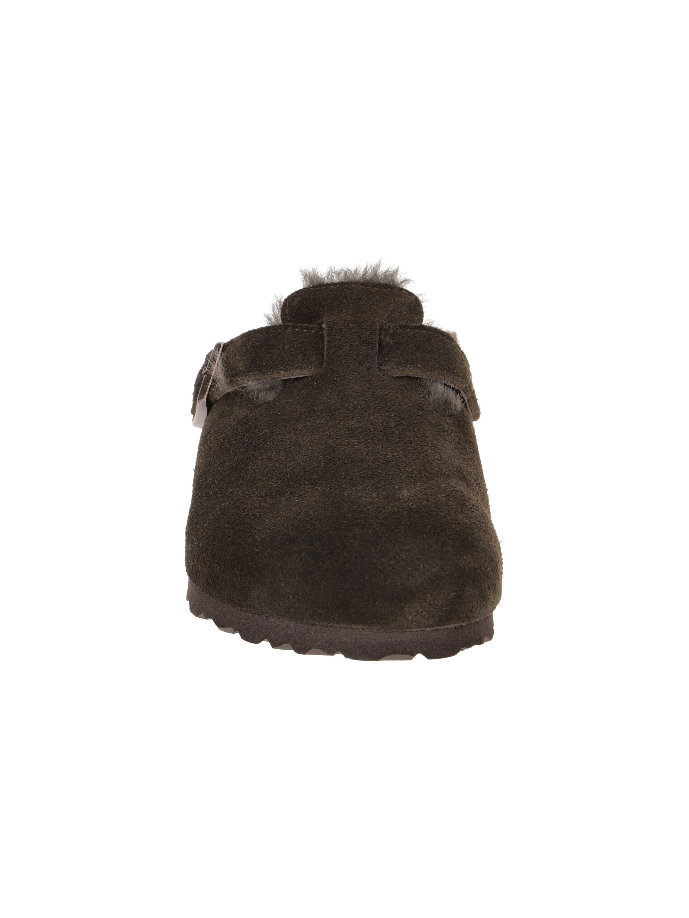 ruda BIRKENSTOCK Naminės šlepetės 'Birkenstock Boston Shearling Pantolette braun Normal-Weit 1020567'